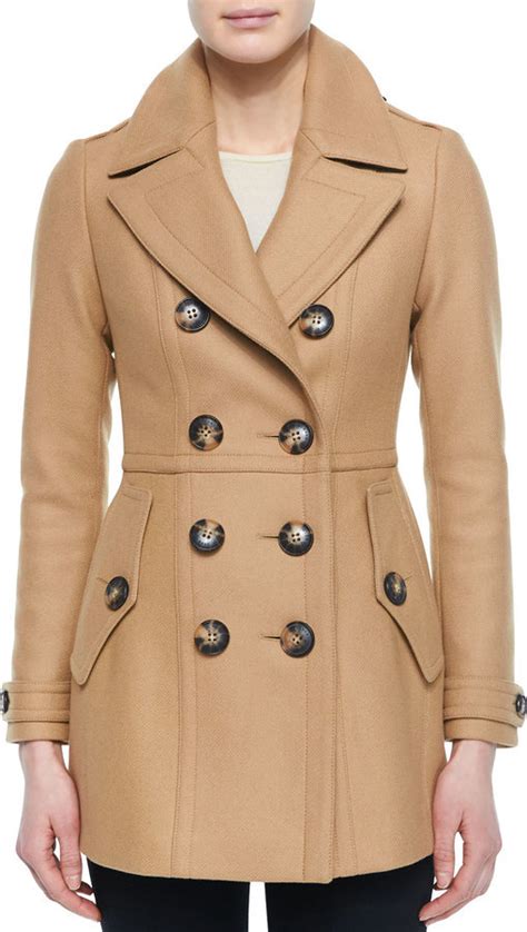 burberry brit dillsmead military wool-blend peacoat|Burberry .